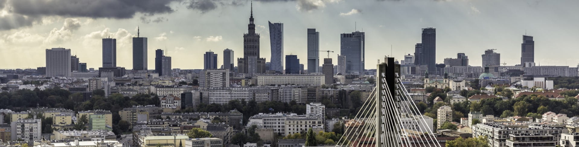 warsaw city skyline